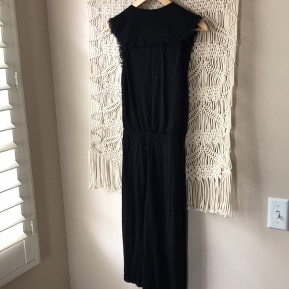 Development one button closure, plunge neck boho vintage style dress w/s… - Picture 7 of 8